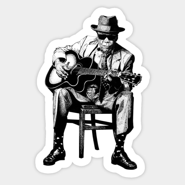 John Lee Hooker Sticker by MonkeyMade